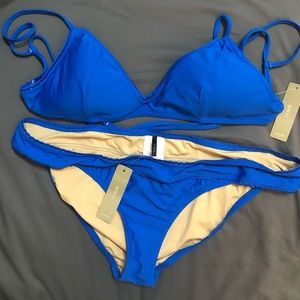 Large Blue J. Crew Bikini